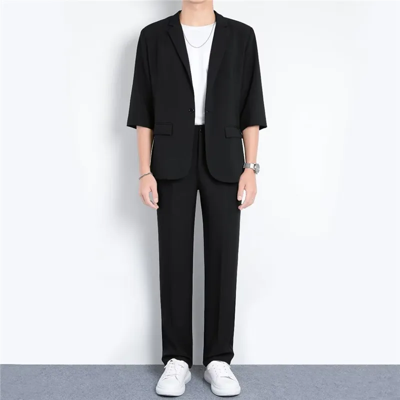 Lightly Mature Business Thin Half Sleeve Suit