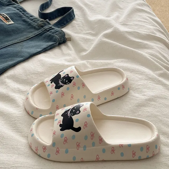 Home Indoor Non slip Eva Couples Sandals Black - Shop at LoveMi