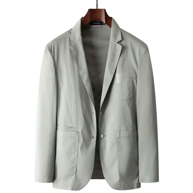 Cotton-feel Slim-fit Korean-style Business-casual Suit Jacket