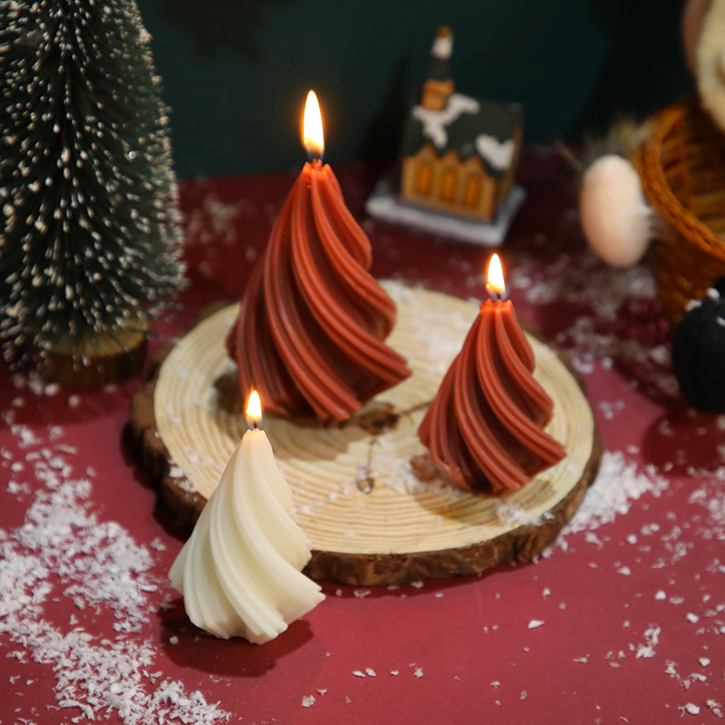 Christmas Tree Twisted Creative Modeling Home Candle Ornaments - Image 12