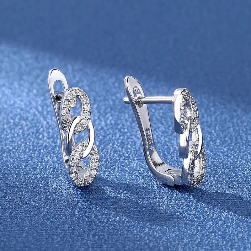 South Korea Dongdaemun Girl Zircon Earrings