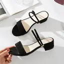 New Chunky-heel Mid-heel Sandalstwo Styles In One view 3