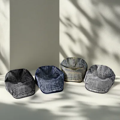Spring Style Men's Denim Advance Hats South Korea Trend
