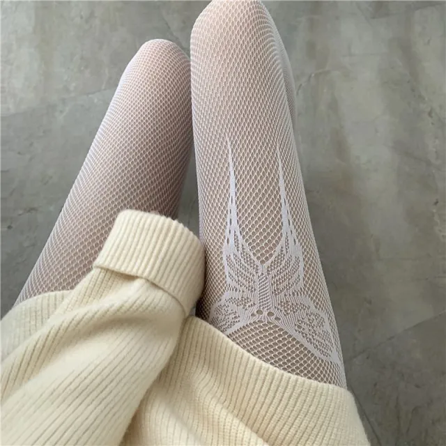 Sexy Jacquard Pantyhose Butterfly Mesh Stockings Color Box Fine Packaging - Shop at LoveMi