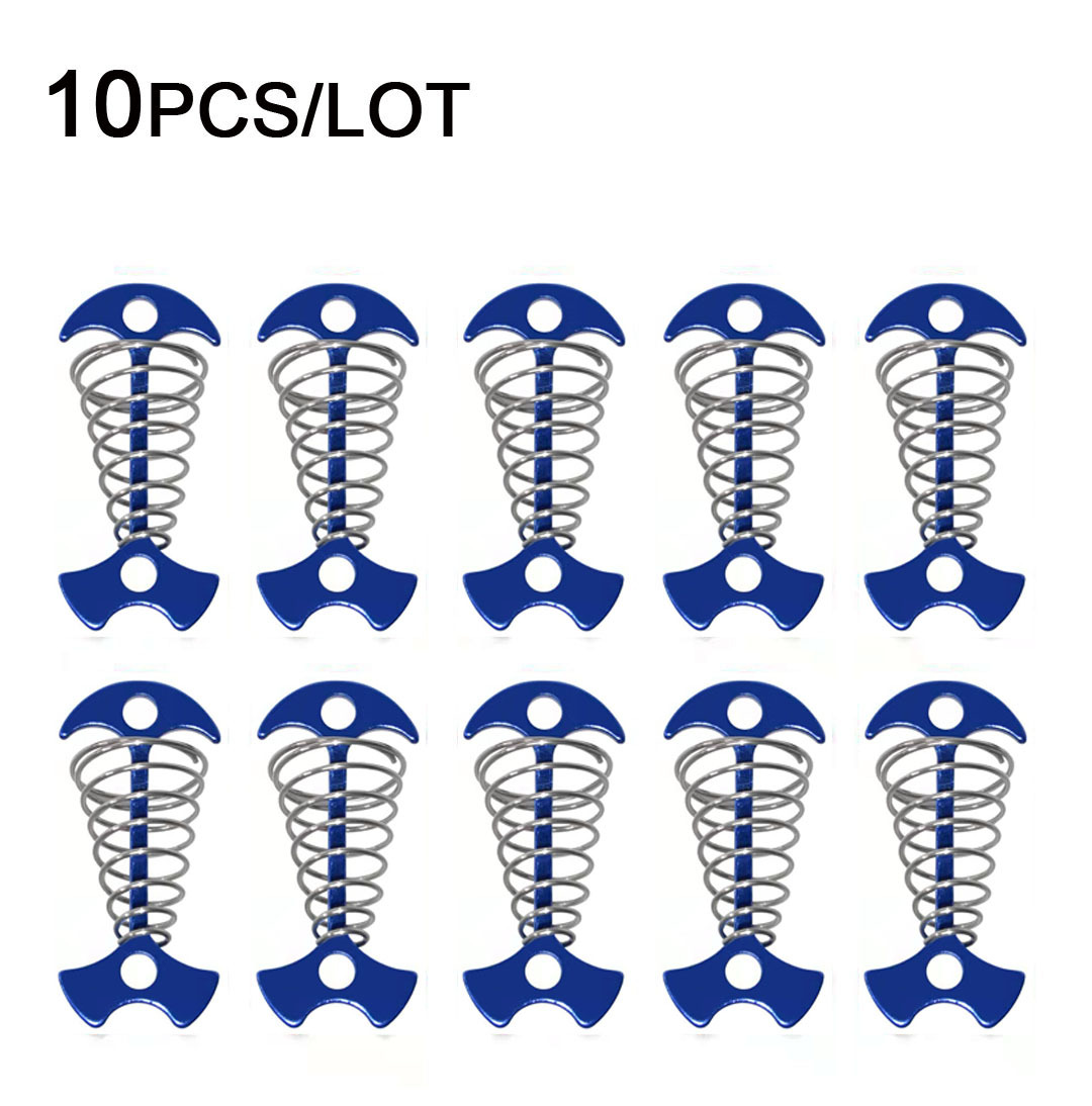 10 Pack Blue Fish Bone Nail