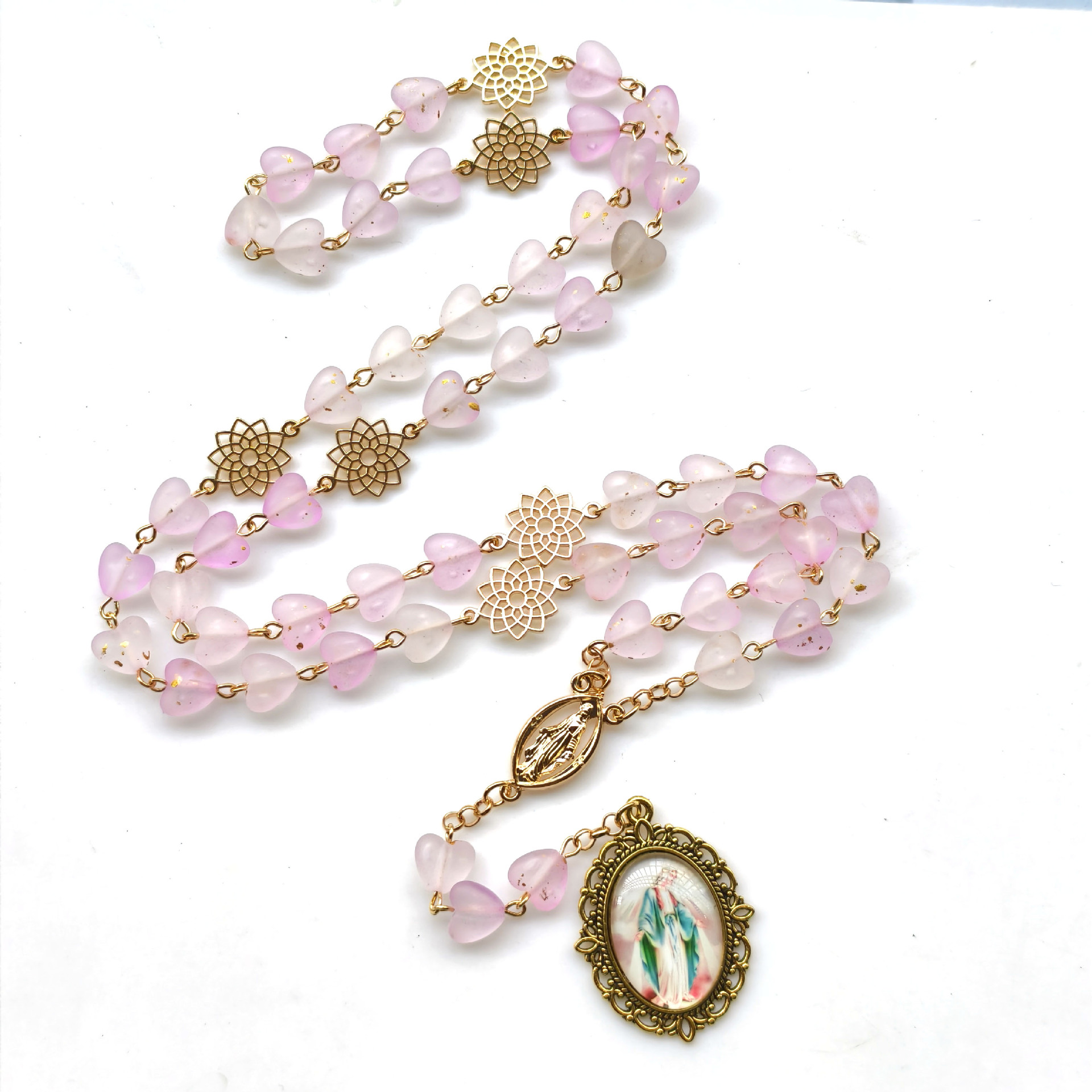 Alloy Rose Necklace, picture 4 of 4