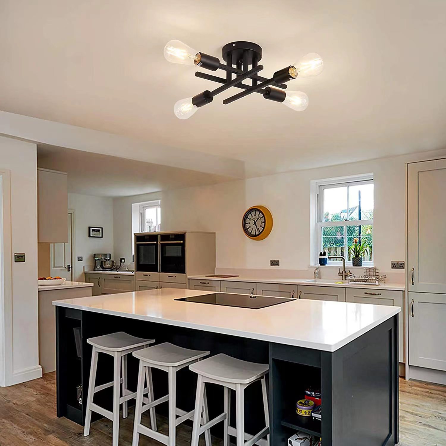 مصباح سقف بتصميم شمالي لغرفة المعيشة والبار بالأسلوب الأمريكي الإبداعي