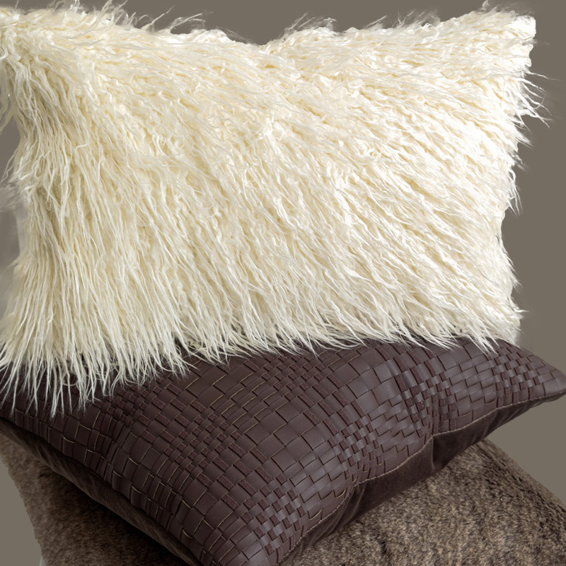 Modern Minimalist Velvet Cotton-linen Throw Pillow