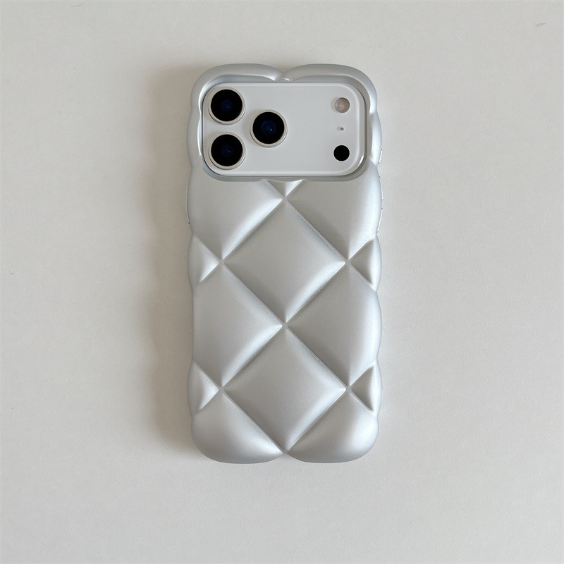 Leather Diamond Patterned Drop-proof Phone Case