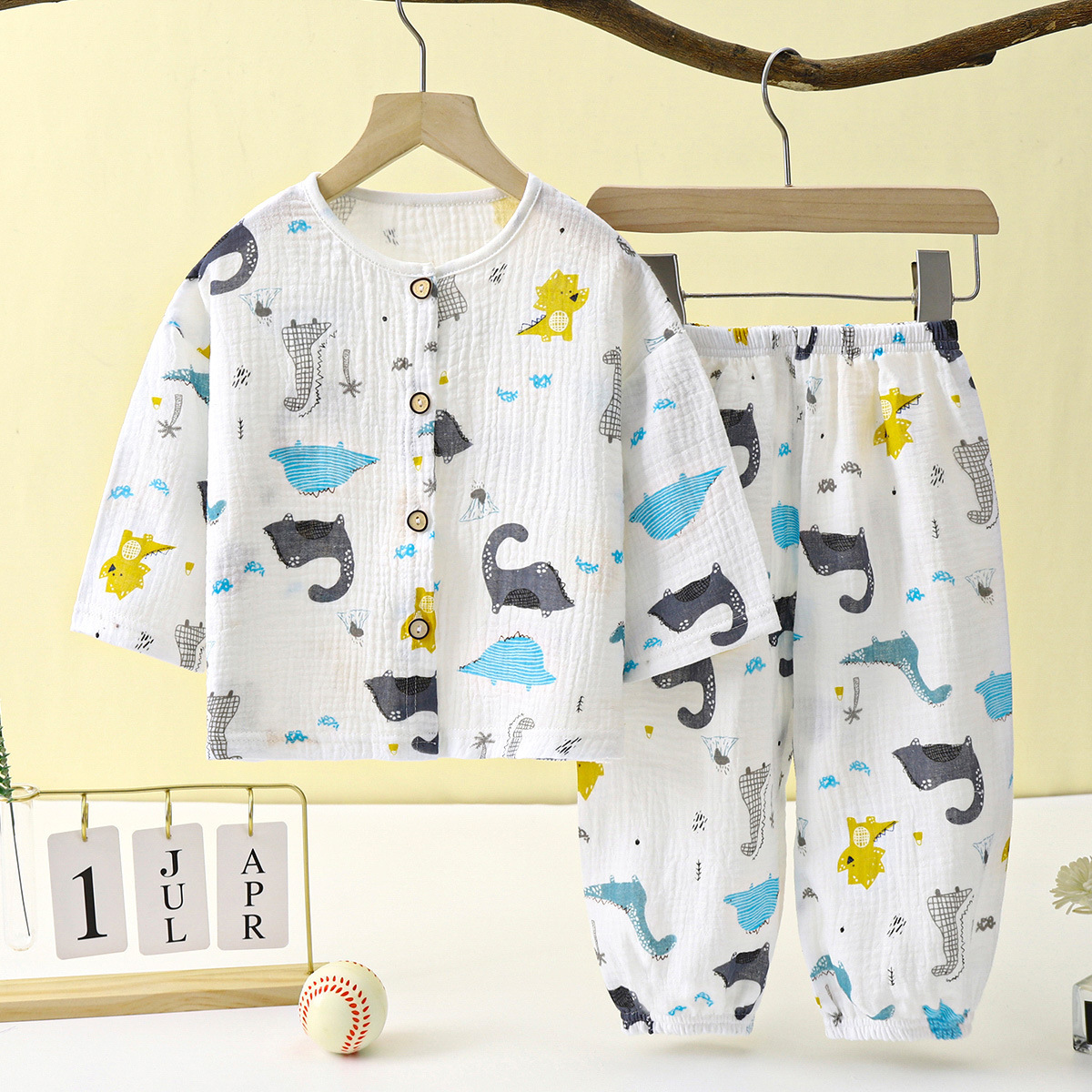 Boys Long-sleeve Cotton Top And Pants Set — foto 2