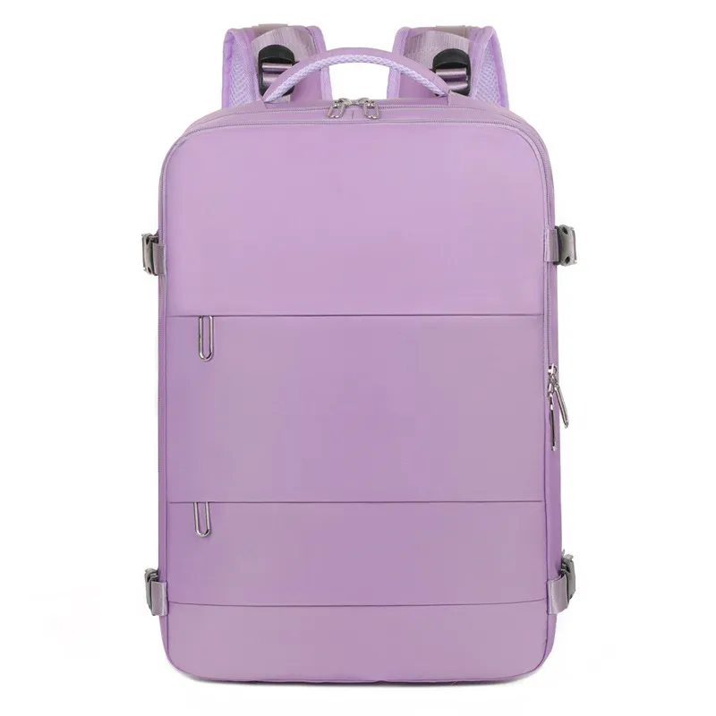 New Travel Backpack Female Large-capacity Dry And Wet Luggage Travel Bags Computer Backpack College Students Bag - Purple