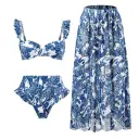 Blue Dragonfly Skirt Suit