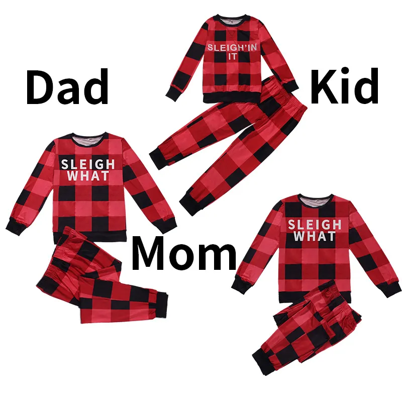 Women's Printed Casual Homewear Pajamas - Red