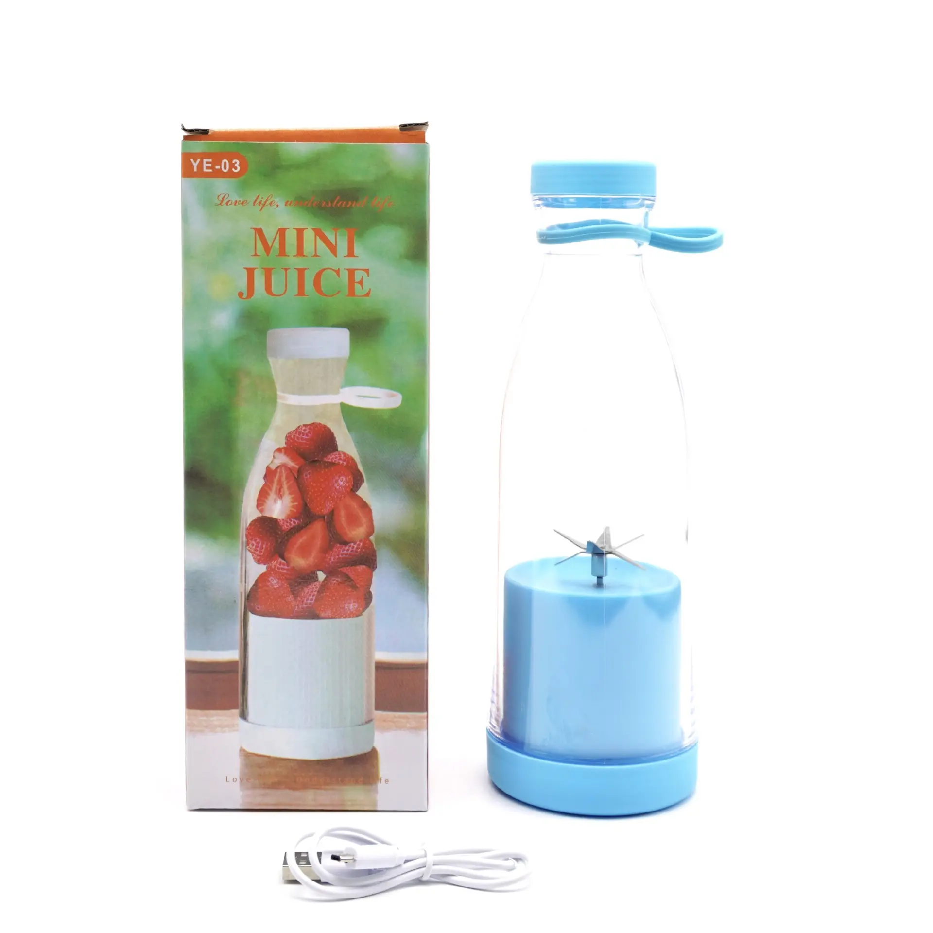 Electric USB Wine Bottle Juicer Cup 6-leaf