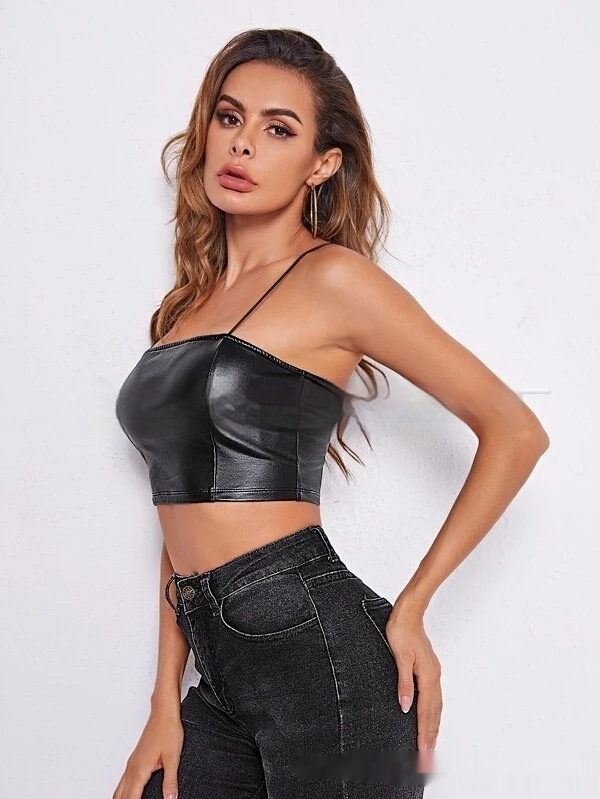Fashion Short Personalized Sling Slim Top