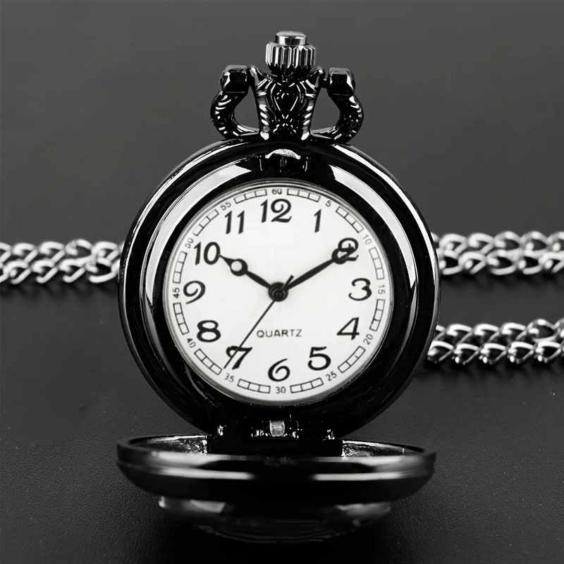 Retro And Unique Forest Truck Design Necklace Pendant Quartz Pocket Watch