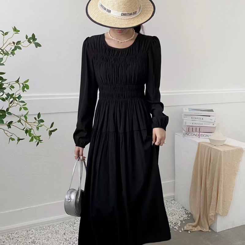 Waist-controlled Slimming Long Sleeve Dress