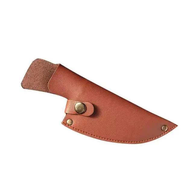 Stainless Steel Hand Hammered Tone Boning Knife Household Kitchen Leather Case - Shop at LoveMi
