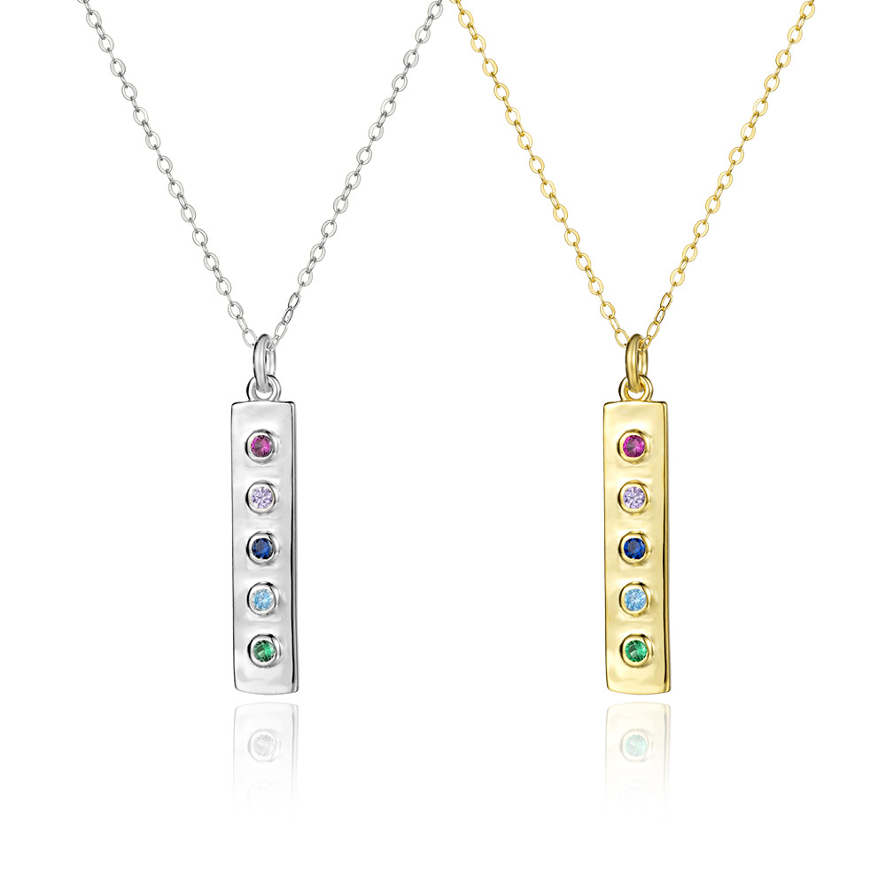 Niche Design Color Zirconium Necklace Jewelry