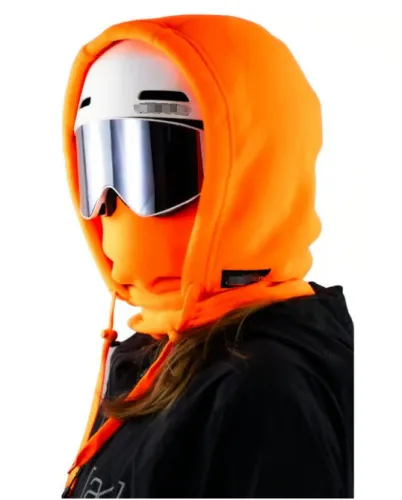 Outdoor Cycling And Skiing Sun Protective Cold Resistant Down Padded Warm Hat Orange - Shop at LoveMi