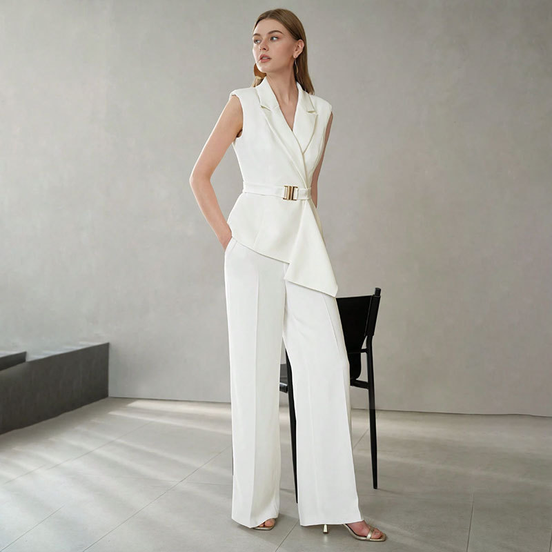 Womens Elegant And Fashionable Two-piece Set Of Top And Pants 10