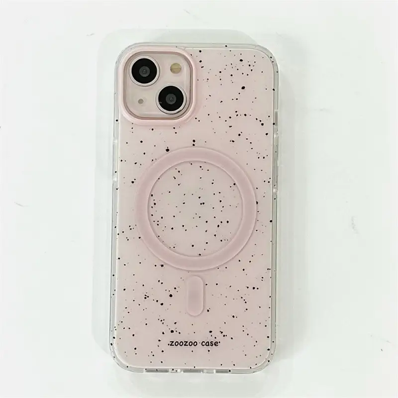 Ins Simple Splash-ink Dog Magnetic Shell