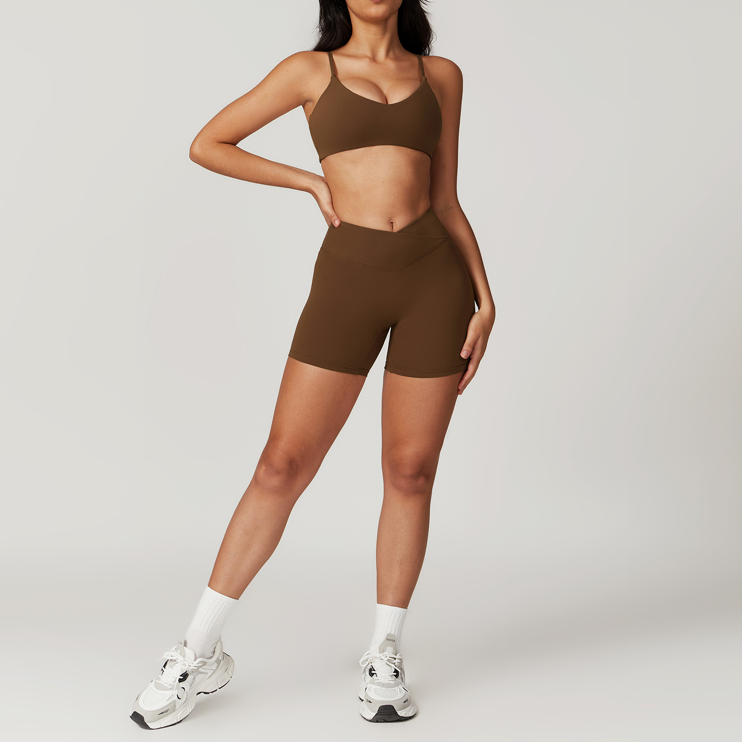 Bra Shorts Light Brown