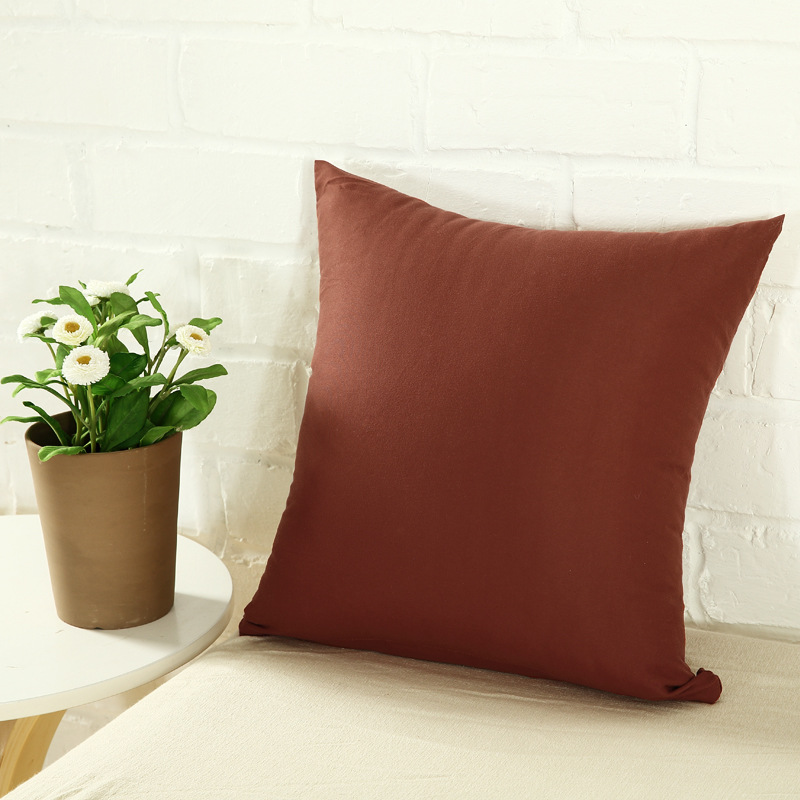 Dark Coffee Pillow Cover