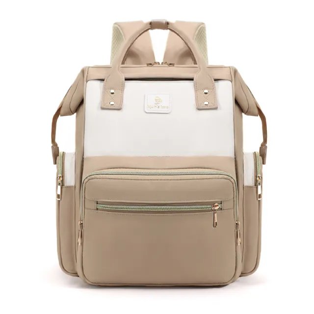 New Backpack Multi functional Partition Dry Wet Separation Maternal And Child Storage Bag Khaki - Shop at LoveMi