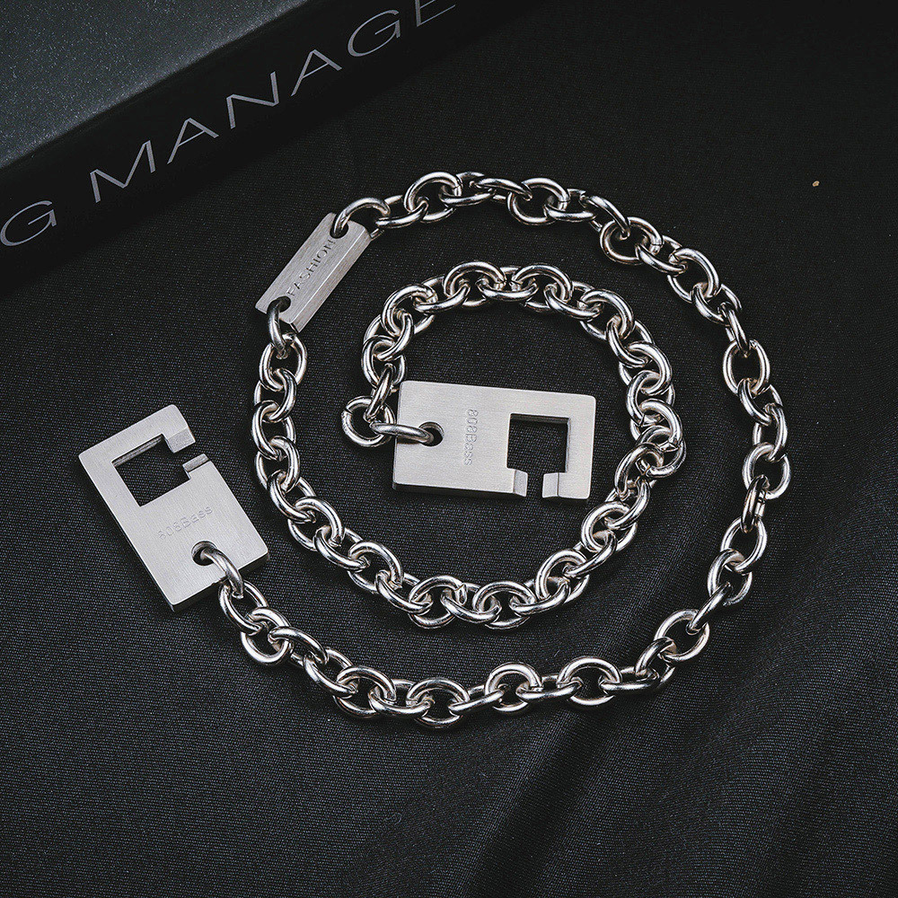 Dark Style Necklace Ins Personalized Hip Hop Pendant