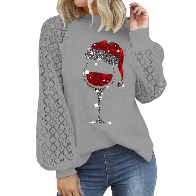 Floral Print Long Sleeve Pullover Women Floral - Shop at LoveMi