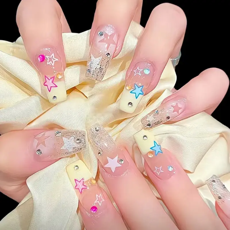 Nail Stickers Detachable Crystal