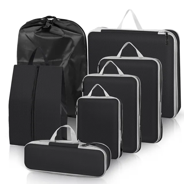 Compressed Storage Bag Suit Waterproof Hand Holding Foldable Black - Shop at LoveMi