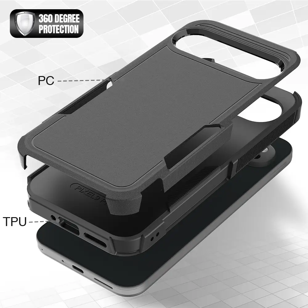 Two-in-one Phone Case Double-layer Color Matching Drop-resistant