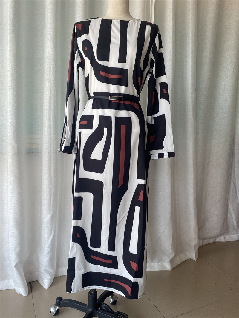 Fashion Printing Elegant Graceful Women's Dress