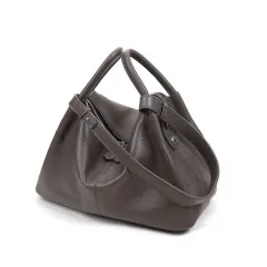 Original Design Large Capacity Versatile Retro Simple Commute Tote Bag - Khaki - View 1