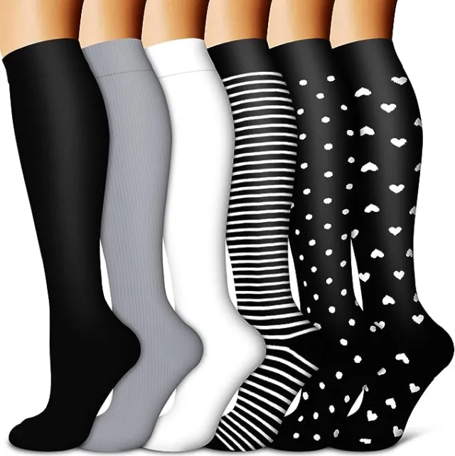 Sports Stockings Stretch Shaping Leg Shaping Socks Horizontal Bar Dot Lorxl - Shop at LoveMi