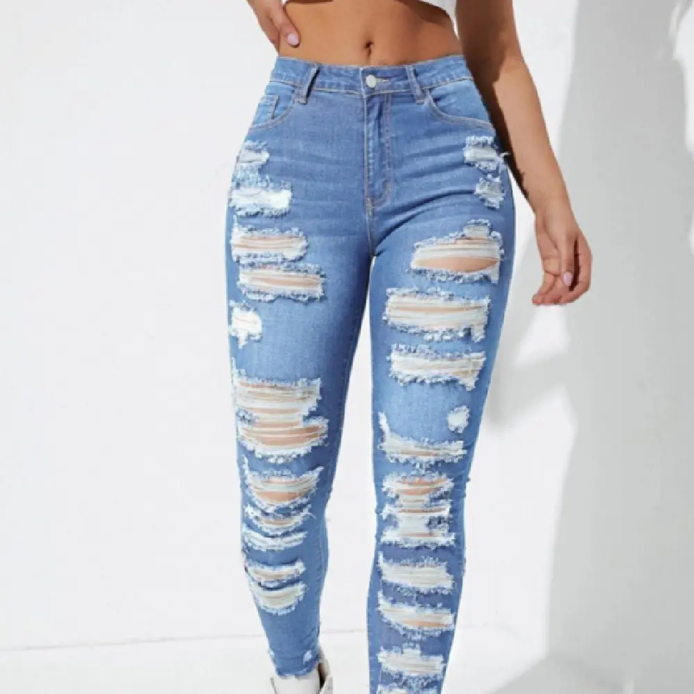 All-match Skinny Denim Trousers for Women