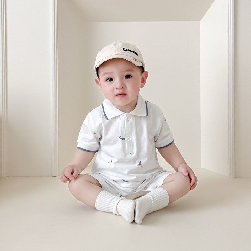 Breathable Short-sleeved Baby Romper For Boys