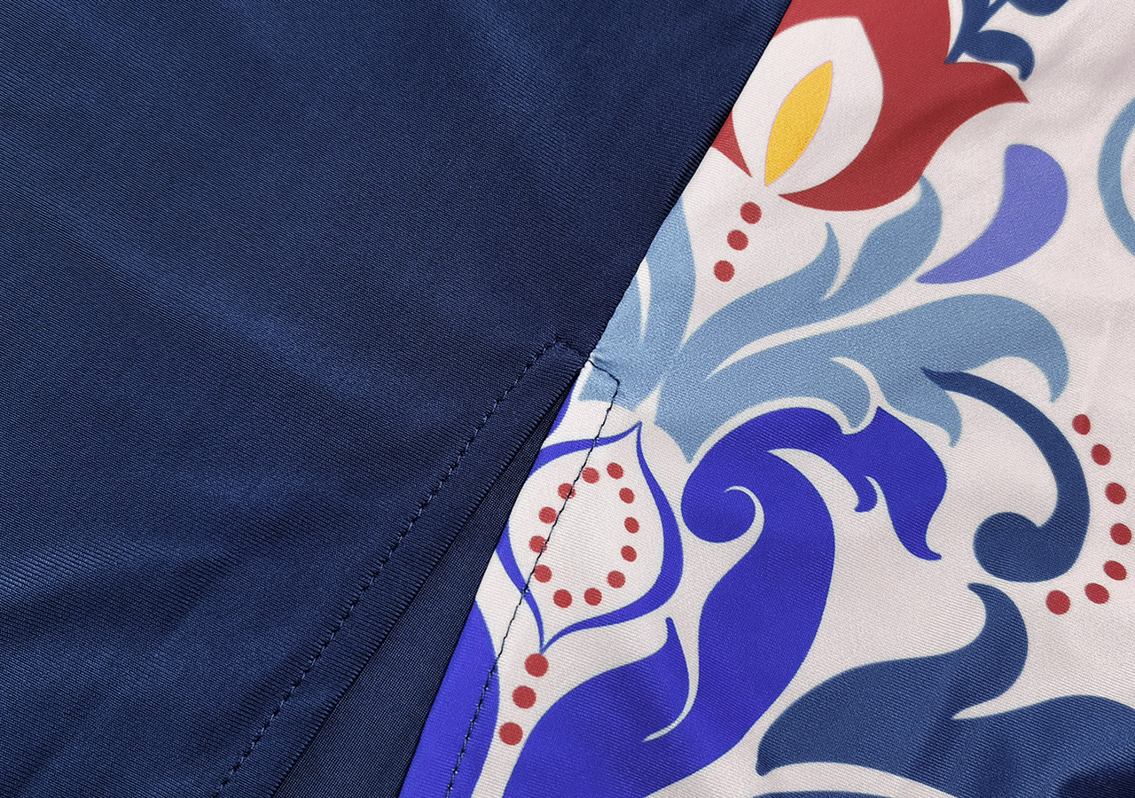 Hot Spring Split Color Matching Printing Suit Surfing Diving Conservative Swimwear