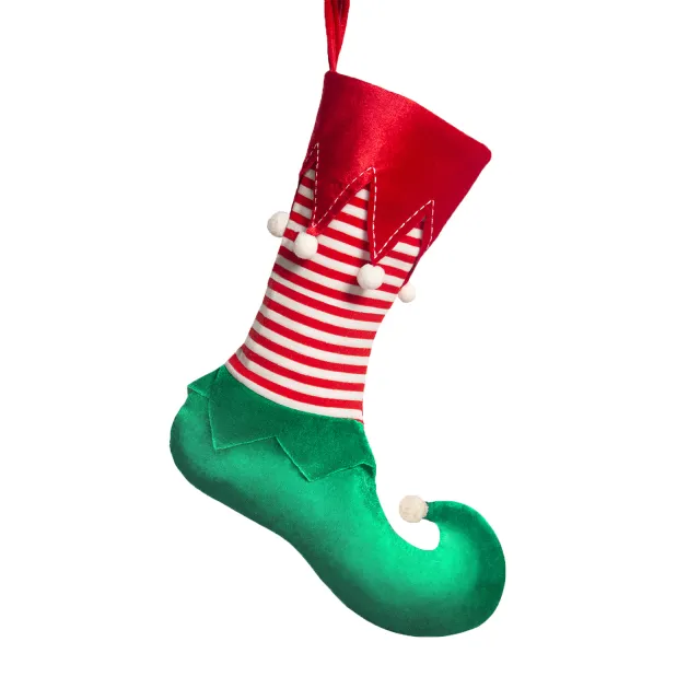 Christmas Decorations Elf Christmas Stockings Gift Bag Elf Socks - Shop at LoveMi