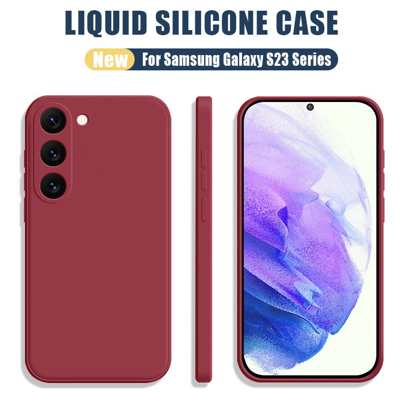 Solid Color Simple Drop-resistant Liquid Silicone Phone Case - Image 14