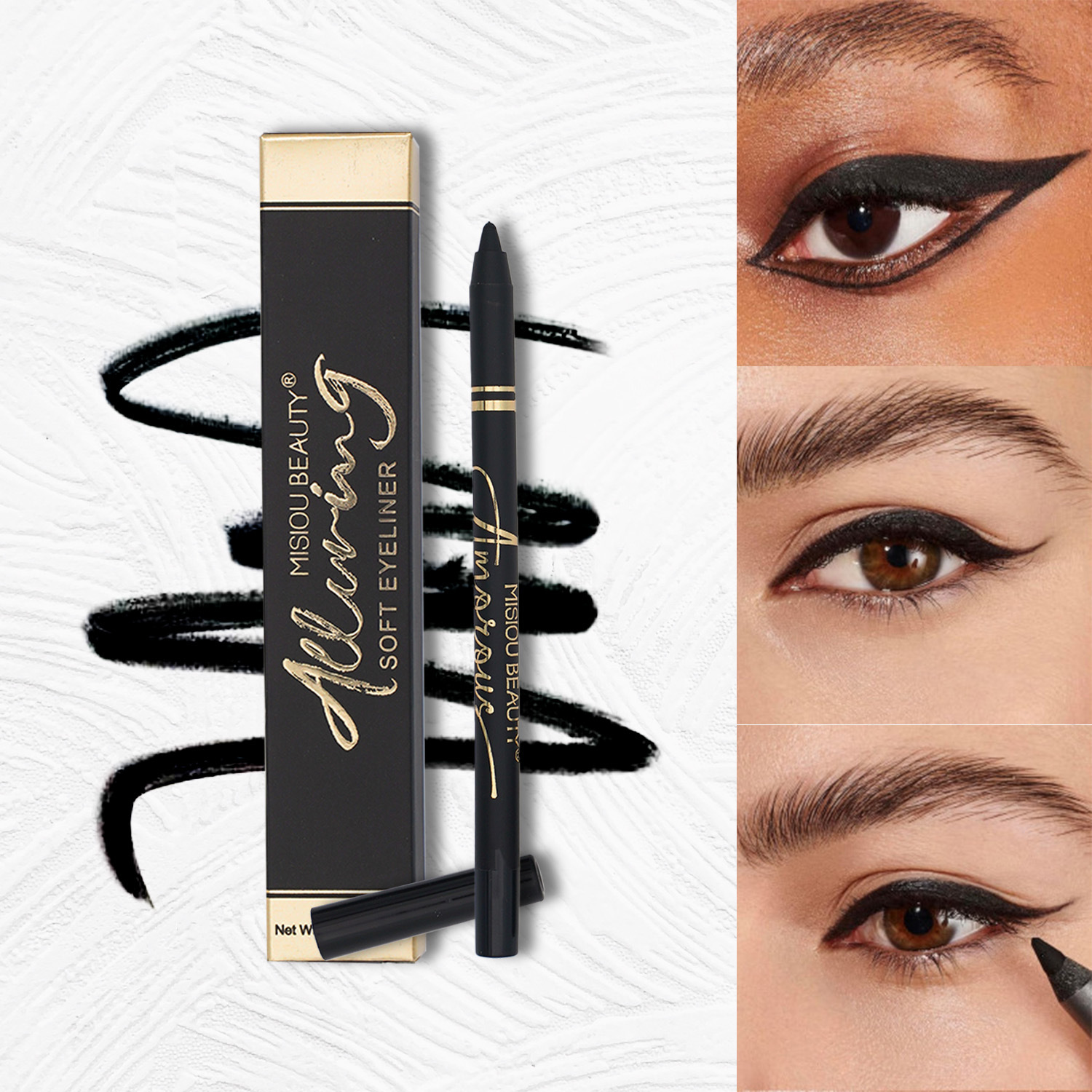 Eyeliner Smooth Texture Color Uniformity Easy To Color Long Lasting Waterproof