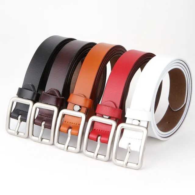 Two layer Cowhide Women's Belt Belt Commuter Decoration Brown - Shop at LoveMi
