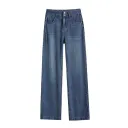 Retro Blue Cropped Pants