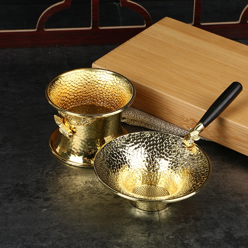 Fish Tea Strainer Golden Suit