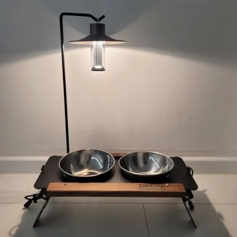 Cat Food Bowl Rack Outdoor Camping Dog