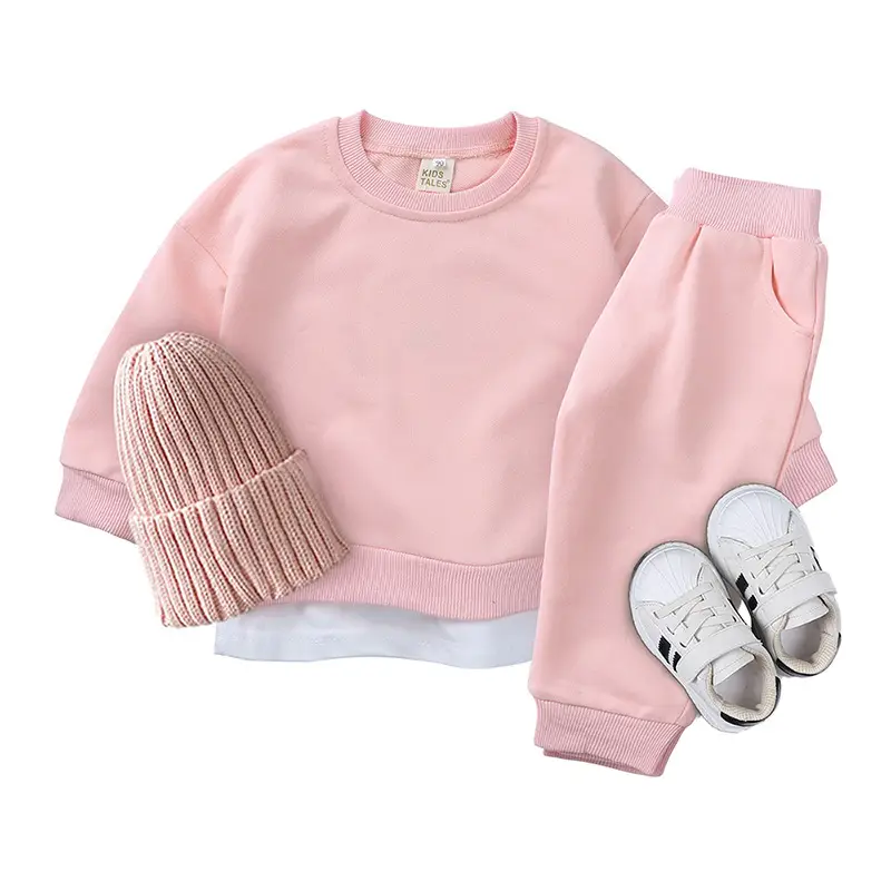 Ins Casual Sweatshirt Sport Pants Suit Children