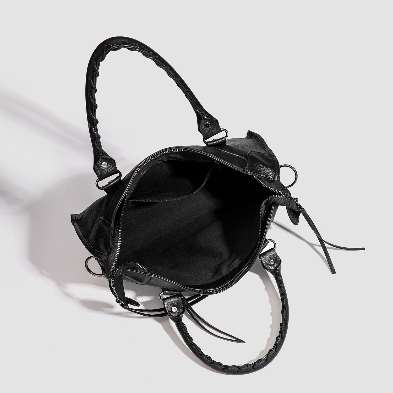 Niche-designed French-style Studded Biker Bag