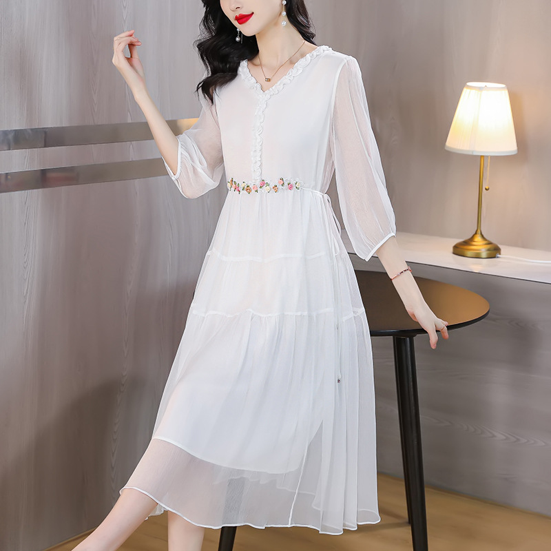 Polyester Long Sleeve Maxi Dress, picture 7 of 8